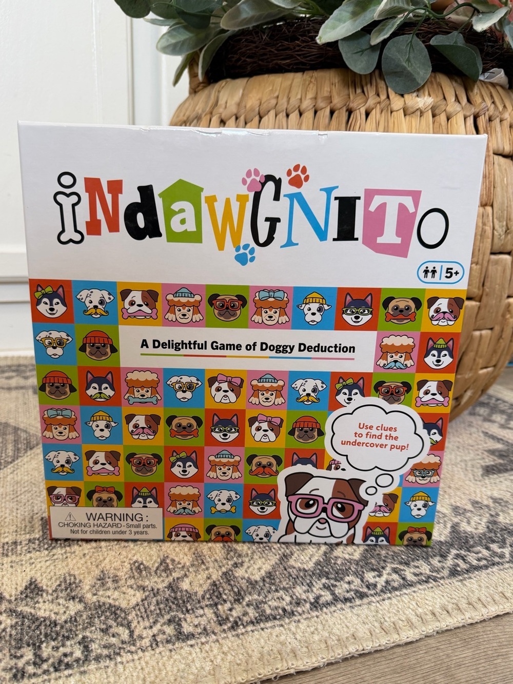 New Indawgnito Dog Deduction Guessing Board Game Family Mystery Game Ages 5+